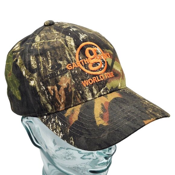 Garth Brooks World Tour Camo Embroidered Strapback Cap Hat Country Music - Picture 10 of 13